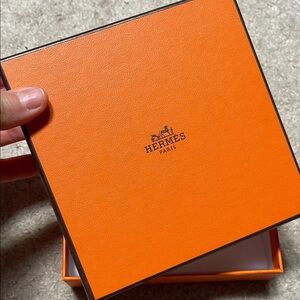 Hermes Orange Gift wallet Box